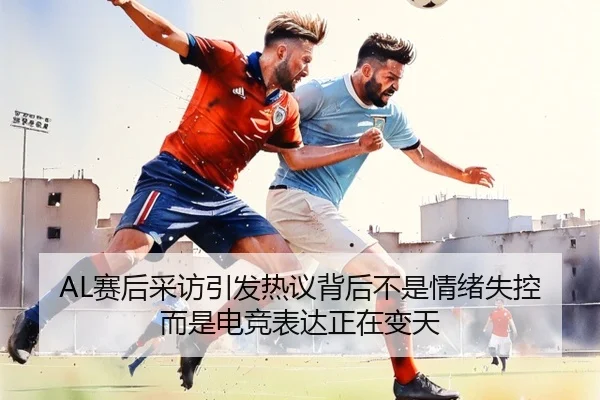AL赛后采访引发热议背后不是情绪失控而是电竞表达正在变天